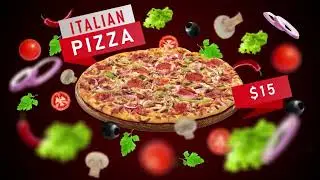 Food Menu Promo Opener | Motion Design in After Effects