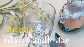 Custom Color 239ml Transparent Empty Glass Cup for Scented Candle Holder for Home Decoration