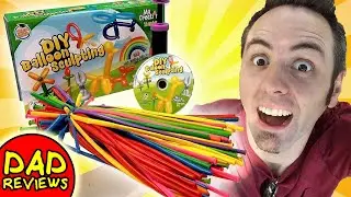 EASY BALLOON ANIMALS | DIY Balloon Animals Sculpture Kit Review | Balloon Twisting