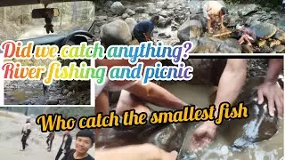 Riverside picnic &chill. Fishing with friends