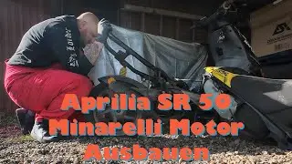 Aprilia SR 50 Minarelli Motor ausbauen | Schraube im Motorblock ausbohren | Loch Flicken | 2stroke