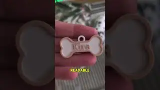 Day 3-First Successful Tag! #DogBusiness #3DPrinting #SmallBizJourney #DogTags #DogAccessoryBusiness