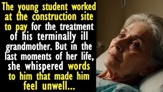 The young student worked at the construction site to pay for his grandmother's medical treatment