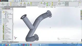 cour 7 : solidworks, création d'un tube X avec brides