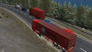 Silk cargo heavy container truck driver gameplay|Silk cargo heavy truck container delivery gameplay