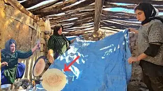 How a single nomadic mother protects her children from the cold