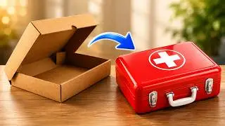 How to make first Aid Box for School Project / DIY First Aid Box //First Aid kit Making at home 🩺