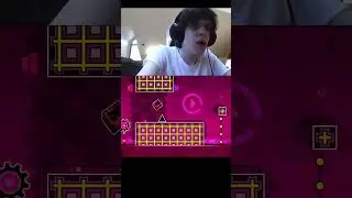 When you find a secret way in an harder level | Geometry Dash