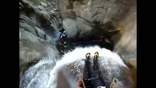 Canyoning au Cady dans les Pyr&eacute;n&eacute;es Orientales avec Oxygen Aventure