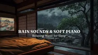 Relaxing Sleep Music with Rain Sounds in Cozy Bedroom, Deep Sleeping Music, Stress Relief, Insomnia