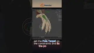 Finger IK setup Blender Day 2 #blendergameengine #3danimation #blender #armature