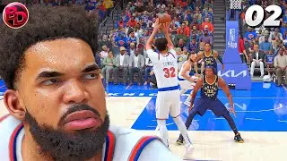 NBA 2K25 Karl Anthony Towns RTTS: ¡Debut en casa Épico contra Pacers!