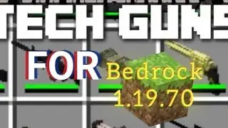 [ TECHGUNS MOD FOR BEDROCK 1.19.70 ]          Link In Description & Comments 👇😎👍
