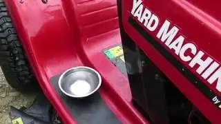 Ride-on mower vibration comparison - water test