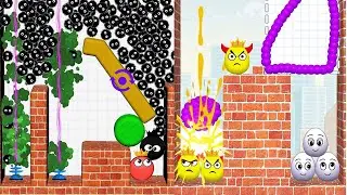 Hide Ball Brain Teaser & Draw To Smash Mix Gameplay MAX LEVEL'S #technohackzgames 