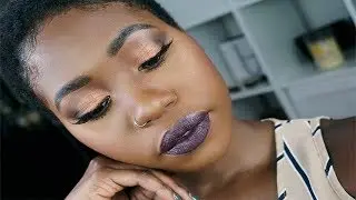 EASY FALL MAKEUP IDEAS | VAMP LIP #Ang&egrave;