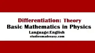 Differentiation :Theory