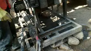 Cement Grouting in forepoling pipe for tunnel