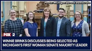 Winnie Brinks discusses being selected as Michigan's first woman Senate majority leader