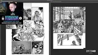Live Comic Coloring Feb 18th, 2024 - Spooky Caf&eacute;