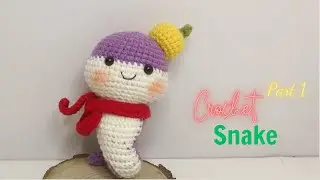 Part 01: How To Crochet Snake Tutorial 🐍🧶 Step By Step Tutorial