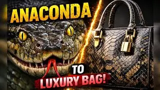 From Anaconda to Luxury Bag | Inside Exotic Leather Factory