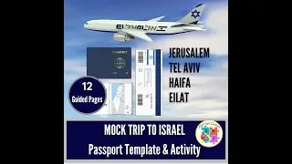 Mock Trip to Israel:Guided Passport Template.