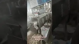 Efficient corn puff snack food processing line