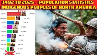 1492 TO 2025: POPULATION STATISTICS &mdash;THE INDIGENOUS PEOPLES OF NORTH AMERICA. #DataVisualization