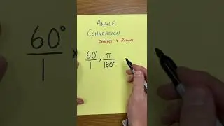 Перевод градусов в радианы