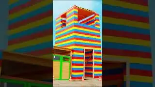 🏰 Les enfants construisent un ch&acirc;teau en LEGO 🚦 Jouets pour enfants #Shorts