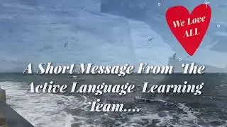 A short message from the ALL team