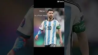 Messi as a Pixar character