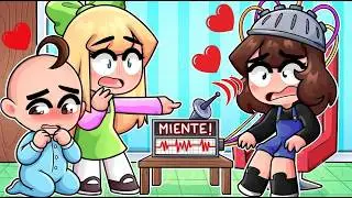 A NOOBSI LE GUSTA BEBENOOB??😱😅DESCUBRE QUIEN DIRA LA VERDAD EN EL DETECTOR DE MENTIRAS😲MINECRAFT