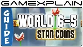 New Super Mario Bros. U - Rock-Candy Mines-5 Walking Piranha Plants! Star Coins Guide & Walkthrough
