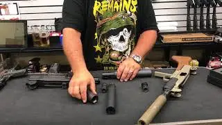 Silencerhq's UZI / Octane Adapter, Omega 9k, Hybrid, Rugged Obsidian