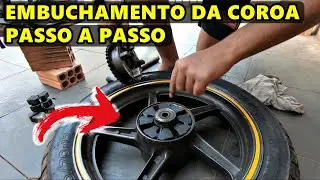 Como trocar as buchas da coroa (Twister, Titan, CB 300 e outras) | Dica de mecânica básica #10