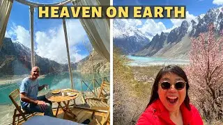 Glamping in Igloos @ Attabad Lake💙Incredible turquoise blue lake in Hunza Valley - PAKISTAN VLOG