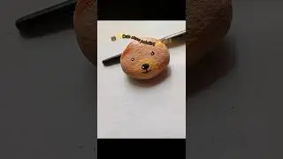 🌟 &ldquo;Cute Bear Stone Painting 🐻 | Easy & Relaxing Acrylic Art for Beginners&rdquo; #aesthetic #viral #art