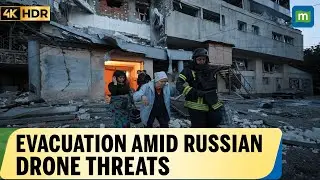 Ukrainian Police Evacuate Elderly Amid Russian Drone Attacks in Kostiantynivka