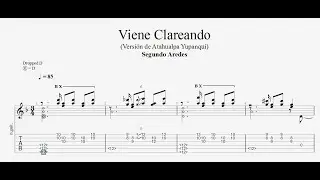 Segundo Aredes - Viene Clareando (Zamba) (Versión de Atahualpa Yupanqui) - Tab