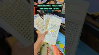 Attendance register decoration ideas 💡#shortsfeed #yt#shorts #youtube #decoration #art #artist