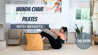 pilates chair workout 30 minutes full body with weights   SD 480p