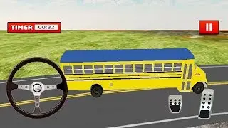 Off-Road School Bus Simulator Game || School Bus Driving Game || Kids High School Bus