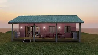 Beauty In Nature I Cozy Small House Design 5x10 Meters (50SQM) Free Floor Plan