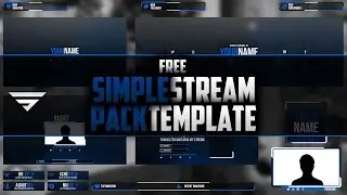 Simple stream pack template | Free Download | Photoshop CC
