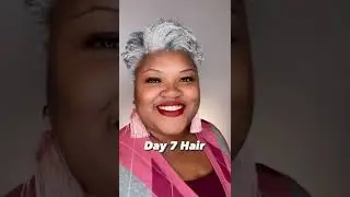 I colored my Gray Natural Hair and this is how it turned out 7 days later