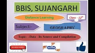 Class 12 Geography, Ch.1 Data Its Source and Compilation