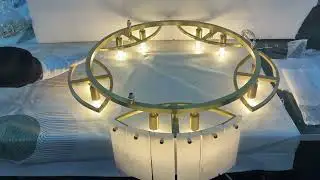Luxe Alabaster Brass Ceiling Lamp