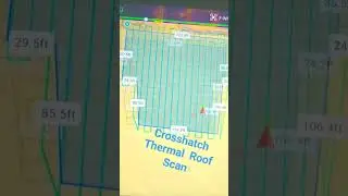 Thermal Roof Scan - Crosshatch with RTK - 2 flight plans changing the course angle by 90&deg; #fun #diy